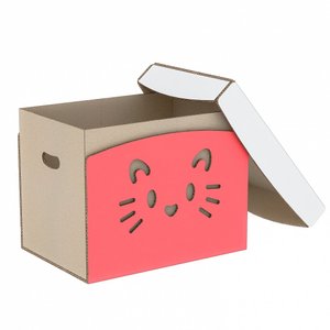 Ящик для іграшок рожевий